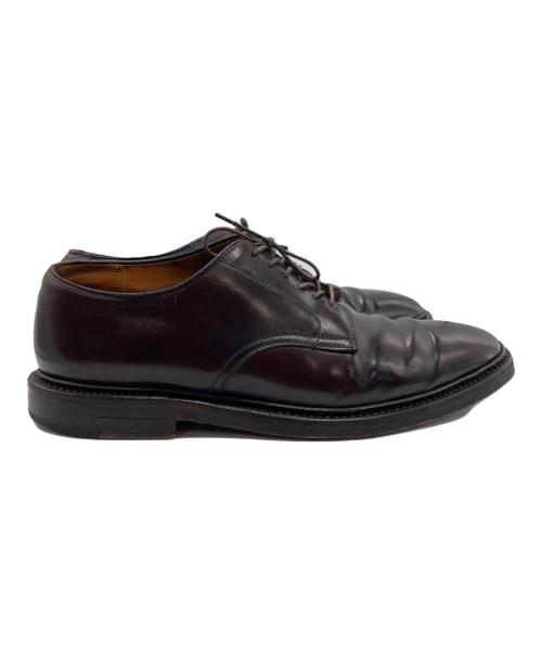 Alden（オールデン）ALDEN (オールデン) SHIPS (シップス) コードバン プレーントゥ レザーシューズ バーガンディー サイズ:8　1/2Eの古着・服飾アイテム