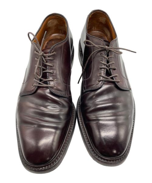 Alden（オールデン）ALDEN (オールデン) SHIPS (シップス) コードバン プレーントゥ レザーシューズ バーガンディー サイズ:8　1/2Eの古着・服飾アイテム
