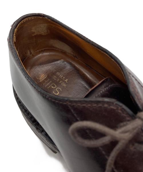 Alden（オールデン）ALDEN (オールデン) SHIPS (シップス) コードバン プレーントゥ レザーシューズ バーガンディー サイズ:8　1/2Eの古着・服飾アイテム