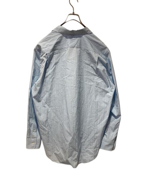 AURALEE（オーラリー）AURALEE (オーラリー) SUVIN HIGH COUNT CLOTH STRIPE SHIRT ブルー サイズ:4の古着・服飾アイテム