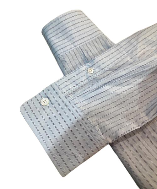 AURALEE（オーラリー）AURALEE (オーラリー) SUVIN HIGH COUNT CLOTH STRIPE SHIRT ブルー サイズ:4の古着・服飾アイテム