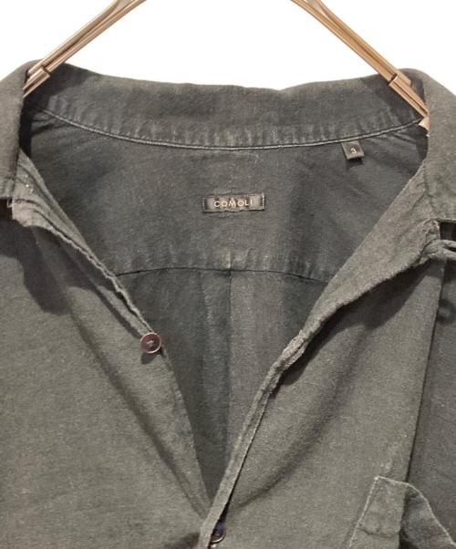 COMOLI（コモリ）COMOLI (コモリ) ベタシャン オープンカラーシャツ ブラック サイズ:3の古着・服飾アイテム