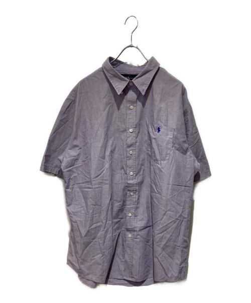 POLO RALPH LAUREN（ポロ・ラルフローレン）POLO RALPH LAUREN (ポロ・ラルフローレン) S/Sボタンダウンシャツ パープル サイズ:Ｌの古着・服飾アイテム