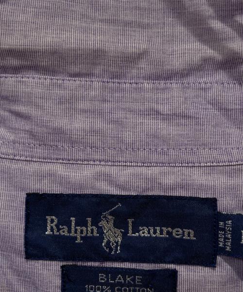 POLO RALPH LAUREN（ポロ・ラルフローレン）POLO RALPH LAUREN (ポロ・ラルフローレン) S/Sボタンダウンシャツ パープル サイズ:Ｌの古着・服飾アイテム