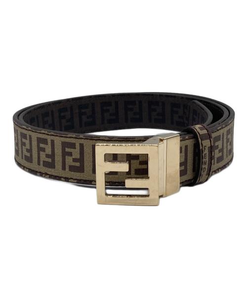 FENDI（フェンディ）FENDI (フェンディ) FFロゴベルト ベージュの古着・服飾アイテム