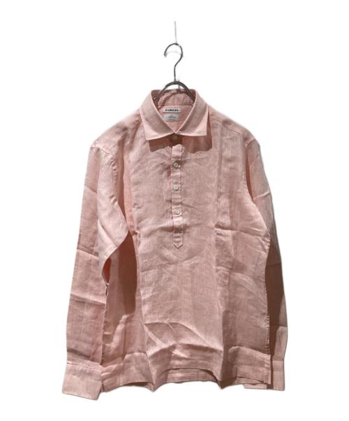 FAIRFAX（フェアファックス）FAIRFAX (フェアファックス) リネンプルオーバーシャツ ピンク サイズ:Lの古着・服飾アイテム
