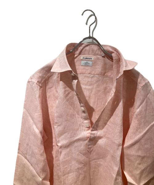 FAIRFAX（フェアファックス）FAIRFAX (フェアファックス) リネンプルオーバーシャツ ピンク サイズ:Lの古着・服飾アイテム