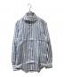 FAIRFAX（フェアファックス）の古着「リネンストライプシャツ」｜ホワイト×スカイブルー