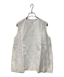 45R（フォーティファイブ・アール）の古着「ノースリーブブラウス」｜ホワイト