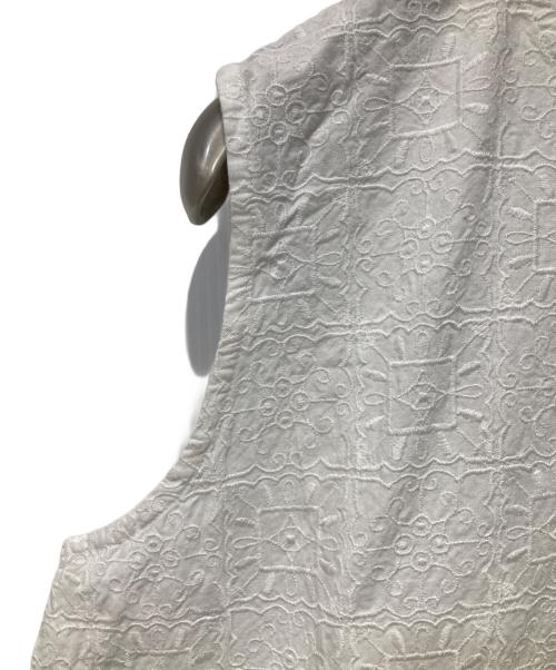 45R（フォーティファイブ・アール）45R (フォーティファイブ・アール) ノースリーブブラウス ホワイト サイズ:2の古着・服飾アイテム