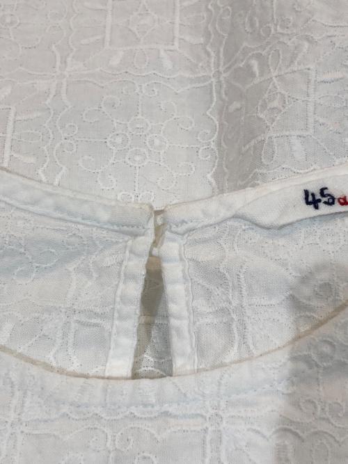 45R（フォーティファイブ・アール）45R (フォーティファイブ・アール) ノースリーブブラウス ホワイト サイズ:2の古着・服飾アイテム