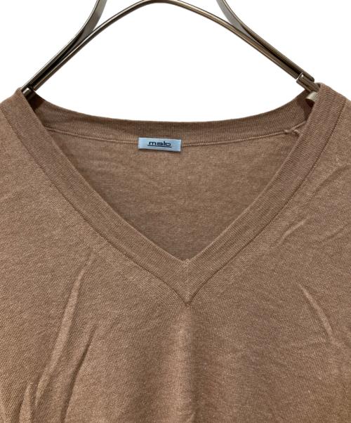 MALO（マーロ）MALO (マーロ) カシミヤ混ニット ベージュ サイズ:52の古着・服飾アイテム