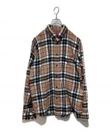 SUPREME（シュプリーム）の古着「TARTAN L/S FLANNEL SHIRT」｜ベージュ