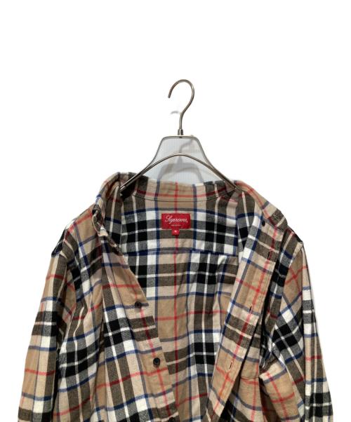 SUPREME（シュプリーム）Supreme (シュプリーム) TARTAN L/S FLANNEL SHIRT ベージュ サイズ:Mの古着・服飾アイテム