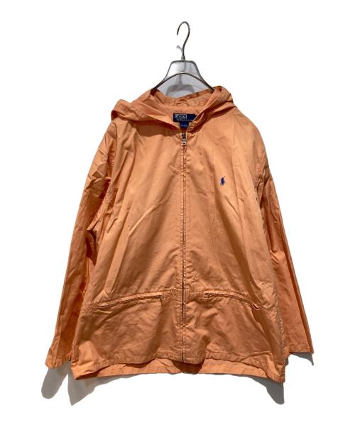 POLO RALPH LAUREN（ポロ・ラルフローレン）POLO RALPH LAUREN (ポロ・ラルフローレン) コットンフーデットジャケット ピンク サイズ:Ｌの古着・服飾アイテム