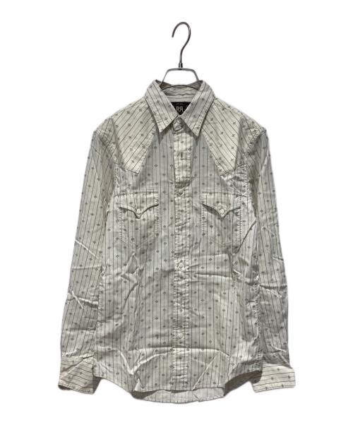 RRL（ダブルアールエル）RRL (ダブルアールエル) ストライプウエスタンシャツ ベージュ サイズ:XSの古着・服飾アイテム