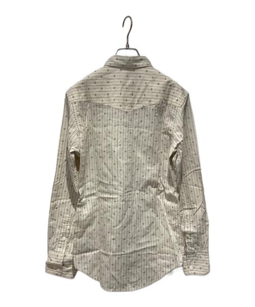 RRL（ダブルアールエル）RRL (ダブルアールエル) ストライプウエスタンシャツ ベージュ サイズ:XSの古着・服飾アイテム