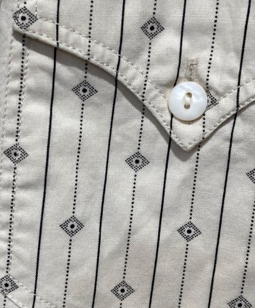 RRL（ダブルアールエル）RRL (ダブルアールエル) ストライプウエスタンシャツ ベージュ サイズ:XSの古着・服飾アイテム