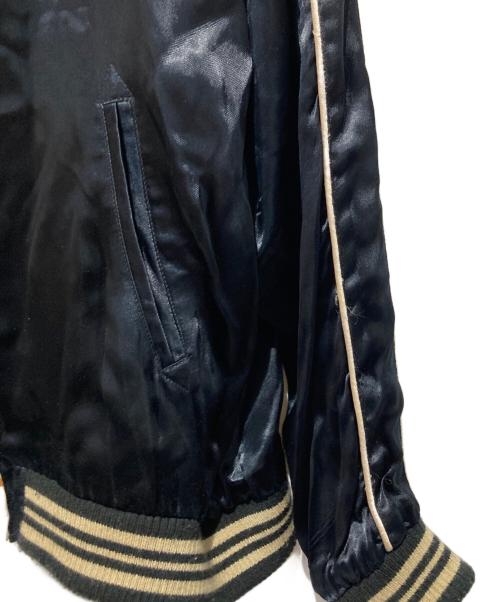 VANSON（バンソン）VANSON (バンソン) LOONEY TUNES (ルーニーチューンズ) コラボリバーシブルスカジャン ネイビー×ブラック サイズ:Ｌの古着・服飾アイテム