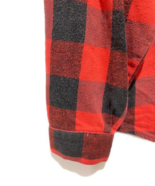 FIVE BROTHER（ファイブブラザー）FIVE BROTHER (ファイブブラザー) バッファローチェックヘビネルシャツ レッド サイズ:Lの古着・服飾アイテム