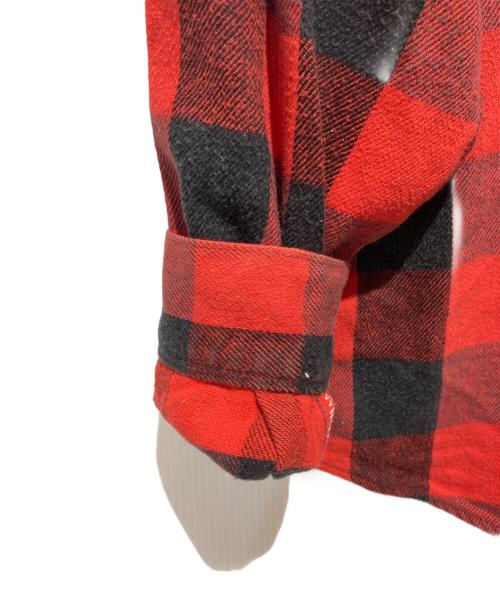 FIVE BROTHER（ファイブブラザー）FIVE BROTHER (ファイブブラザー) バッファローチェックヘビネルシャツ レッド サイズ:Lの古着・服飾アイテム
