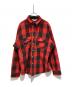 FIVE BROTHER（ファイブブラザー）の古着「バッファローチェックヘビネルシャツ」｜レッド