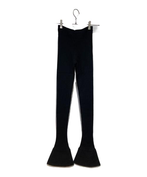 PRADA（プラダ）PRADA (プラダ) ニットリブパンツ ブラック サイズ:42の古着・服飾アイテム
