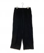 UNIVERSAL PRODUCTS.ユニバーサルプロダクツ）の古着「WOOL FLEECE PANTS」｜ブラック