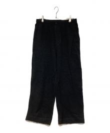 UNIVERSAL PRODUCTS.（ユニバーサルプロダクツ）の古着「WOOL FLEECE PANTS」｜ブラック