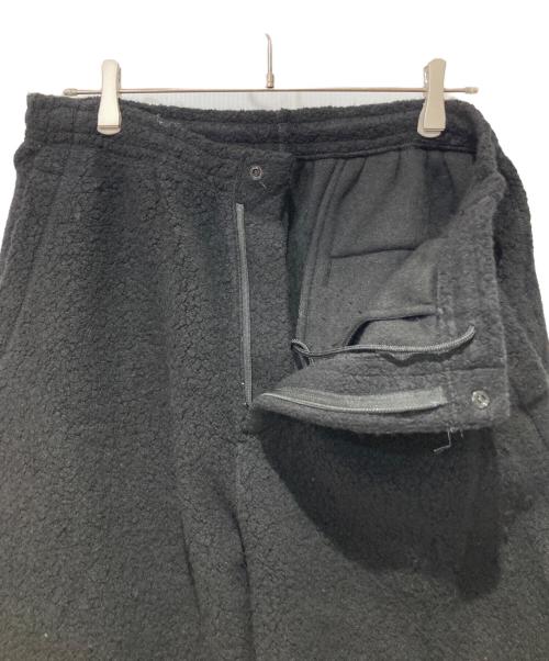 UNIVERSAL PRODUCTS.（ユニバーサルプロダクツ）UNIVERSAL PRODUCTS. (ユニバーサルプロダクツ) WOOL FLEECE PANTS ブラック サイズ:3の古着・服飾アイテム