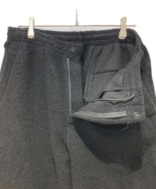 UNIVERSAL PRODUCTS.（ユニバーサルプロダクツ）UNIVERSAL PRODUCTS. (ユニバーサルプロダクツ) WOOL FLEECE PANTS ブラック サイズ:3の古着・服飾アイテム