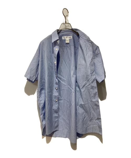 COMME des GARCONS SHIRT（コムデギャルソンシャツ）COMME des GARCONS SHIRT (コムデギャルソンシャツ) S/Sストライプシャツ ブルー×ホワイト サイズ:Mの古着・服飾アイテム