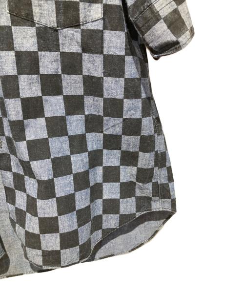 COMME des GARCONS HOMME PLUS（コムデギャルソンオムプリュス）COMME des GARCONS HOMME PLUS (コムデギャルソンオムプリュス) チェックシャツ インディゴ×ブラック サイズ:Mの古着・服飾アイテム