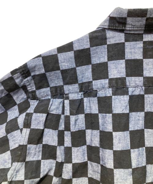 COMME des GARCONS HOMME PLUS（コムデギャルソンオムプリュス）COMME des GARCONS HOMME PLUS (コムデギャルソンオムプリュス) チェックシャツ インディゴ×ブラック サイズ:Mの古着・服飾アイテム