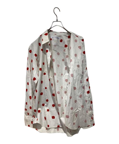 COMME des GARCONS SHIRT（コムデギャルソンシャツ）COMME des GARCONS SHIRT (コムデギャルソンシャツ) ドットシャツ ホワイト×レッド サイズ:Mの古着・服飾アイテム