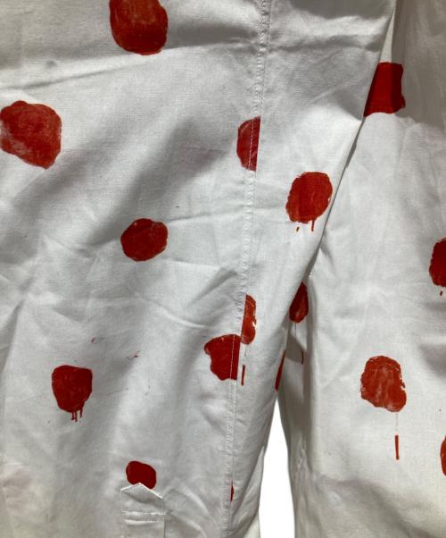 COMME des GARCONS SHIRT（コムデギャルソンシャツ）COMME des GARCONS SHIRT (コムデギャルソンシャツ) ドットシャツ ホワイト×レッド サイズ:Mの古着・服飾アイテム