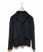 COMME des GARCONS HOMMEコムデギャルソン オム）の古着「09AW 縮絨3Bテーラードジャケット」｜ブラック