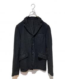 COMME des GARCONS HOMME（コムデギャルソン オム）の古着「09AW 縮絨3Bテーラードジャケット」｜ブラック