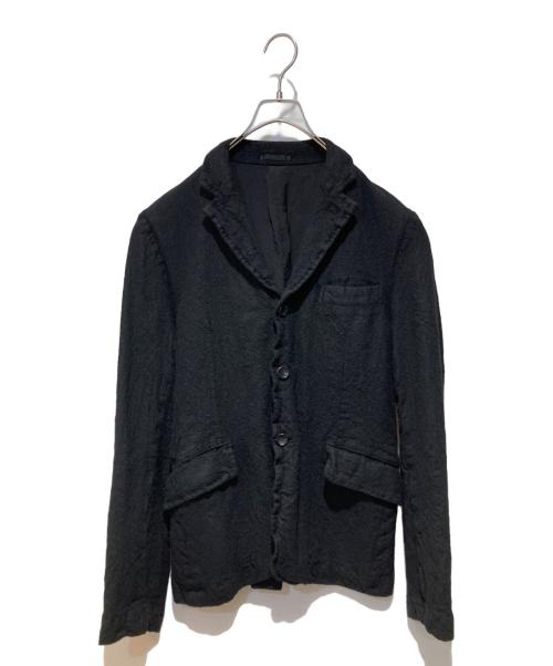 COMME des GARCONS HOMME（コムデギャルソン オム）COMME des GARCONS HOMME (コムデギャルソン オム) 09AW 縮絨3Bテーラードジャケット ブラック サイズ:Mの古着・服飾アイテム
