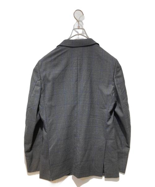 COMME des GARCONS HOMME DEUX（コムデギャルソン オム ドゥ）COMME des GARCONS HOMME DEUX (コムデギャルソン オム ドゥ) チェックテーラードジャケット グレー サイズ:Mの古着・服飾アイテム