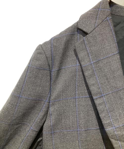 COMME des GARCONS HOMME DEUX（コムデギャルソン オム ドゥ）COMME des GARCONS HOMME DEUX (コムデギャルソン オム ドゥ) チェックテーラードジャケット グレー サイズ:Mの古着・服飾アイテム