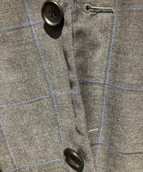 COMME des GARCONS HOMME DEUX（コムデギャルソン オム ドゥ）COMME des GARCONS HOMME DEUX (コムデギャルソン オム ドゥ) チェックテーラードジャケット グレー サイズ:Mの古着・服飾アイテム