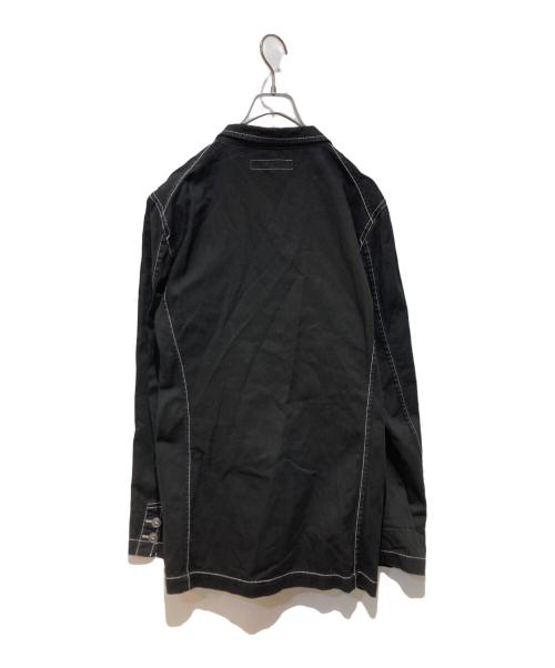 COMME des GARCONS SHIRT（コムデギャルソンシャツ）COMME des GARCONS SHIRT (コムデギャルソンシャツ) ステッチワークジャケット ブラック サイズ:Mの古着・服飾アイテム