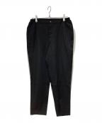 COMME des GARCONS HOMME DEUXコムデギャルソン オム ドゥ）の古着「ポリエステル縮絨パンツ」｜ブラック