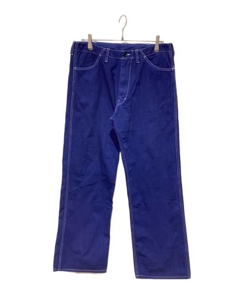 COMME des GARCONS HOMME（コムデギャルソン オム）COMME des GARCONS HOMME (コムデギャルソン オム) 後染めステッチワークワイドトラウザー ネイビー サイズ:Mの古着・服飾アイテム