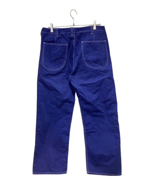 COMME des GARCONS HOMME（コムデギャルソン オム）COMME des GARCONS HOMME (コムデギャルソン オム) 後染めステッチワークワイドトラウザー ネイビー サイズ:Mの古着・服飾アイテム