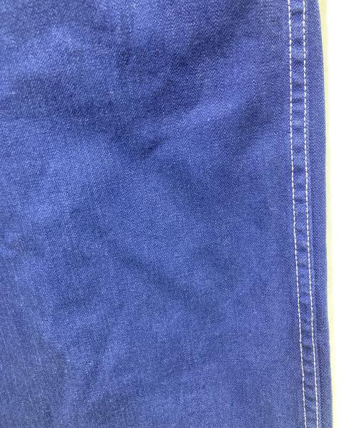 COMME des GARCONS HOMME（コムデギャルソン オム）COMME des GARCONS HOMME (コムデギャルソン オム) 後染めステッチワークワイドトラウザー ネイビー サイズ:Mの古着・服飾アイテム