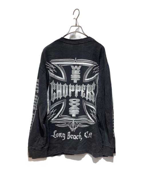 WESTCOAST CHOPPERS（ウエスト・コースト・チョッパーズ）WESTCOAST CHOPPERS (ウエスト・コースト・チョッパーズ) 90’s プリントカットソー ブラック サイズ:Ｌの古着・服飾アイテム