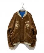 東洋エンタープライズトウヨウエンタープライズ）の古着「Mid 1950s Style Velveteen Souvenir Jacket」｜ブラウン×ブルー