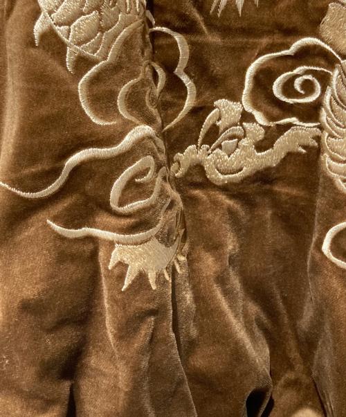 東洋エンタープライズ（トウヨウエンタープライズ）東洋エンタープライズ (トウヨウエンタープライズ) Mid 1950s Style Velveteen Souvenir Jacket ブラウン×ブルー サイズ:XLの古着・服飾アイテム